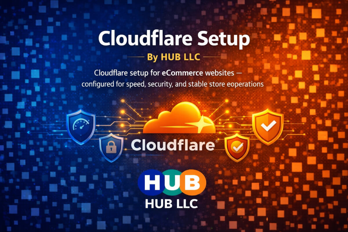 Cloudflare Setup for eCommerce Websites — HUB LLC article cover