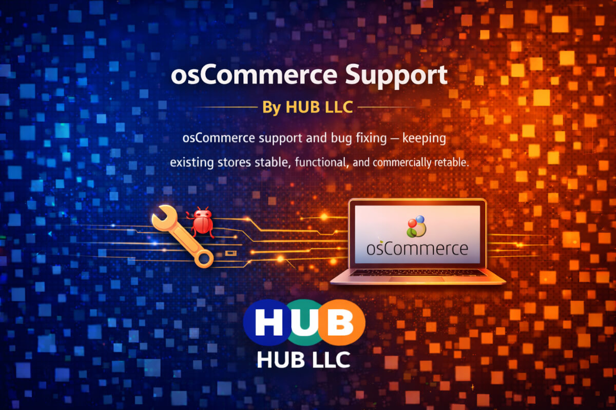 osCommerce Support and Bug Fixing — HUB LLC article cover